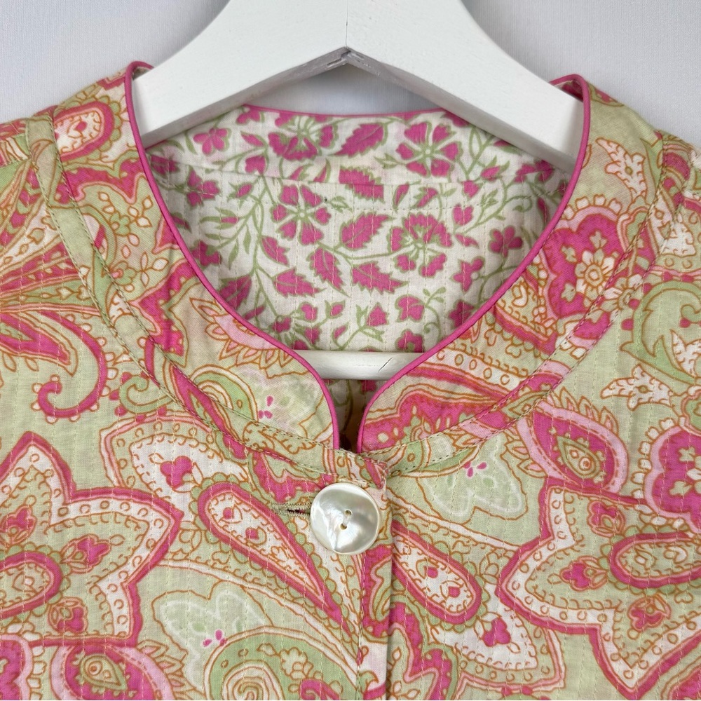 Nomadic Traders Quilted Jacket Reversible Pink Gr… - image 3